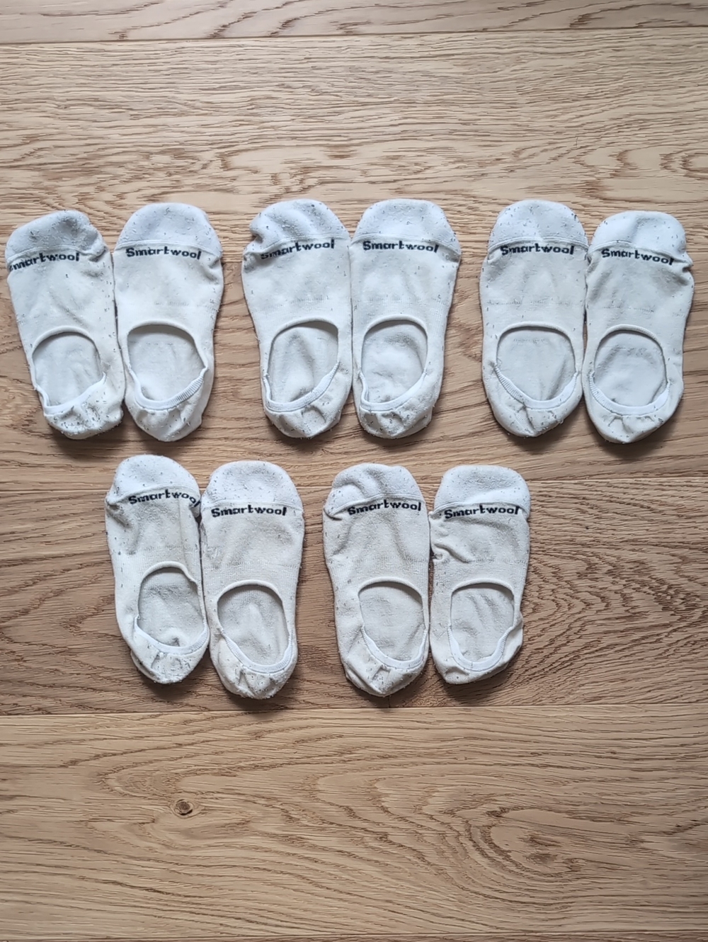 Smartwool Merino Wool No Show Socks x 5 Pairs (Men's Medium)